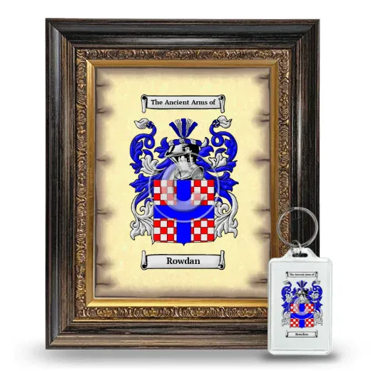 Rowdan Framed Coat of Arms and Keychain - Heirloom