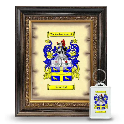 Rowthal Framed Coat of Arms and Keychain - Heirloom