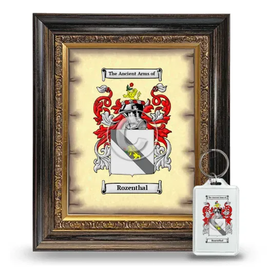 Rozenthal Framed Coat of Arms and Keychain - Heirloom