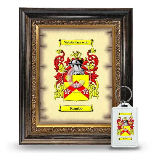 Rumbo Framed Coat of Arms and Keychain - Heirloom