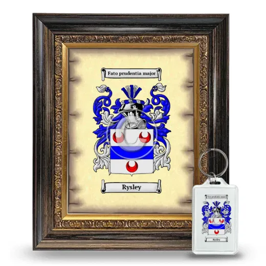 Rysley Framed Coat of Arms and Keychain - Heirloom