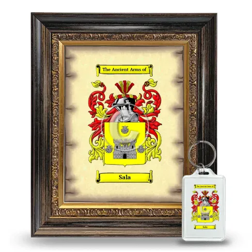 Sala Framed Coat of Arms and Keychain - Heirloom