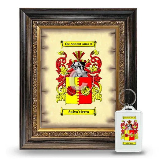 Salva'tierra Framed Coat of Arms and Keychain - Heirloom