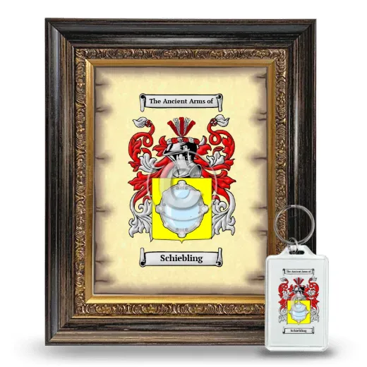 Schiebling Framed Coat of Arms and Keychain - Heirloom