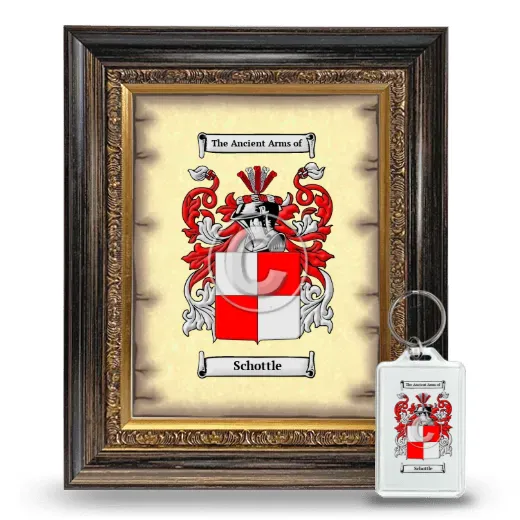 Schottle Framed Coat of Arms and Keychain - Heirloom