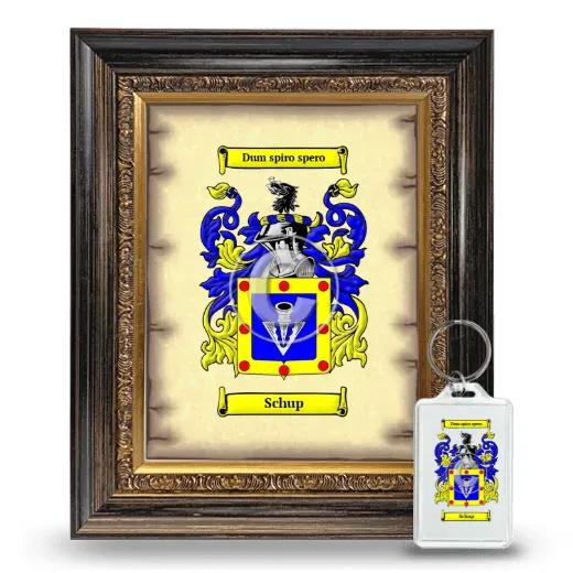Schup Framed Coat of Arms and Keychain - Heirloom