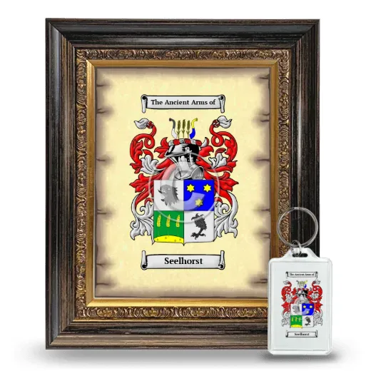 Seelhorst Framed Coat of Arms and Keychain - Heirloom
