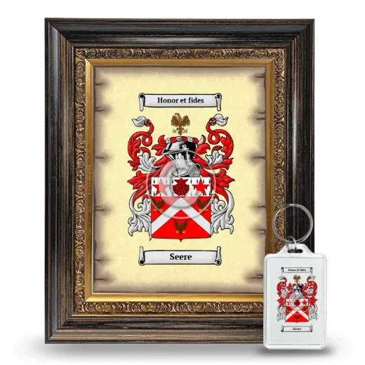 Seere Framed Coat of Arms and Keychain - Heirloom