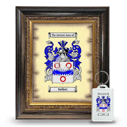 Seifert Framed Coat of Arms and Keychain - Heirloom