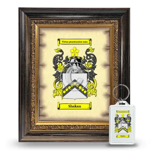 Shakan Framed Coat of Arms and Keychain - Heirloom
