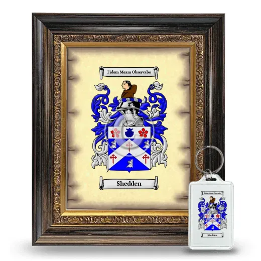 Shedden Framed Coat of Arms and Keychain - Heirloom