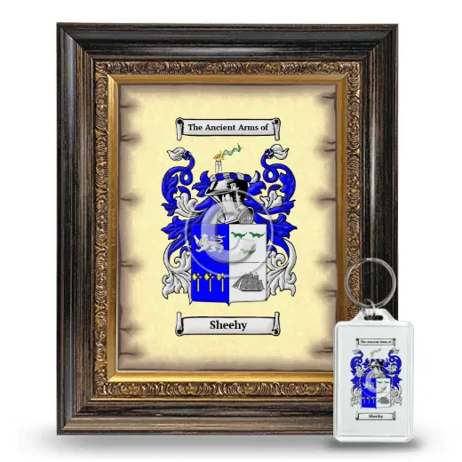 Sheehy Framed Coat of Arms and Keychain - Heirloom