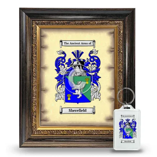 Sherefield Framed Coat of Arms and Keychain - Heirloom