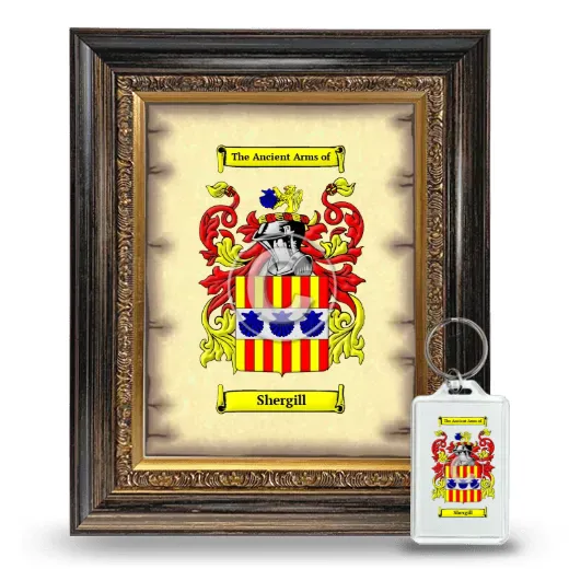 Shergill Framed Coat of Arms and Keychain - Heirloom