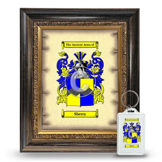 Sherry Framed Coat of Arms and Keychain - Heirloom