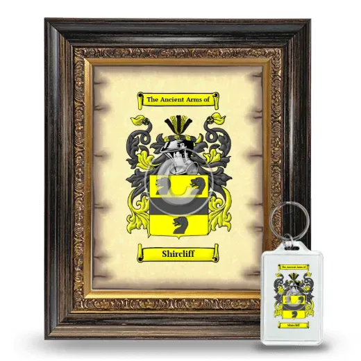 Shircliff Framed Coat of Arms and Keychain - Heirloom