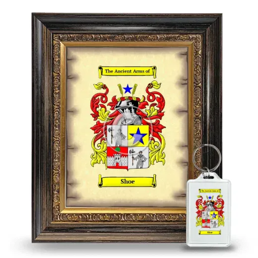 Shoe Framed Coat of Arms and Keychain - Heirloom