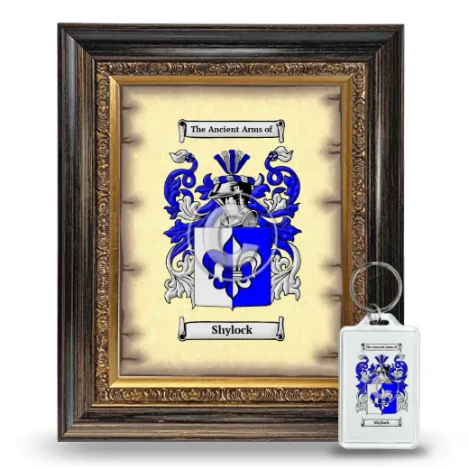 Shylock Framed Coat of Arms and Keychain - Heirloom