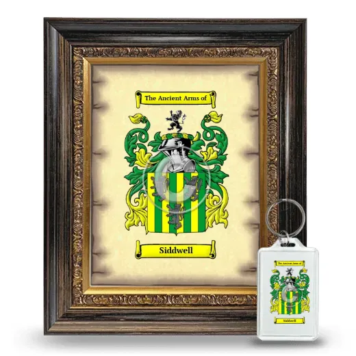 Siddwell Framed Coat of Arms and Keychain - Heirloom