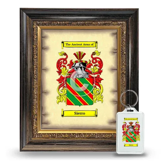 Sierro Framed Coat of Arms and Keychain - Heirloom