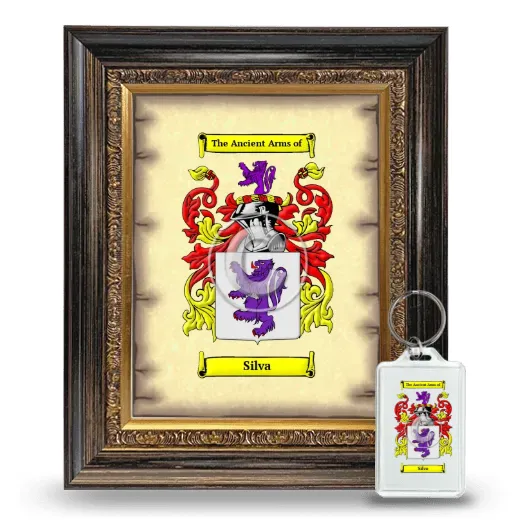 Silva Framed Coat of Arms and Keychain - Heirloom