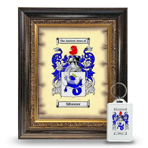 Silvester Framed Coat of Arms and Keychain - Heirloom