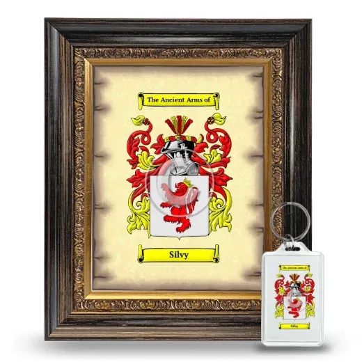 Silvy Framed Coat of Arms and Keychain - Heirloom