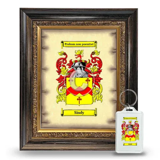 Sindy Framed Coat of Arms and Keychain - Heirloom