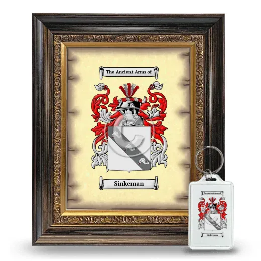 Sinkeman Framed Coat of Arms and Keychain - Heirloom