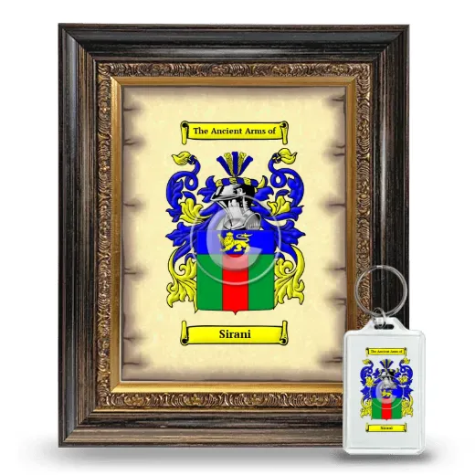 Sirani Framed Coat of Arms and Keychain - Heirloom