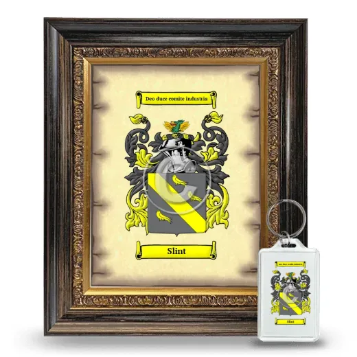 Slint Framed Coat of Arms and Keychain - Heirloom