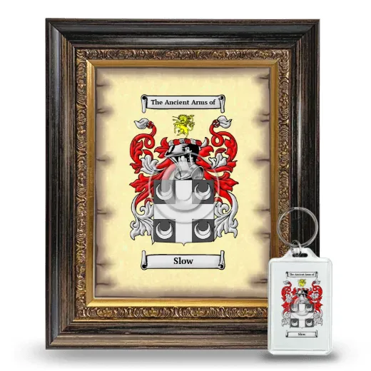 Slow Framed Coat of Arms and Keychain - Heirloom