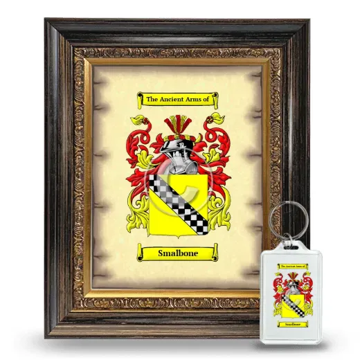 Smalbone Framed Coat of Arms and Keychain - Heirloom