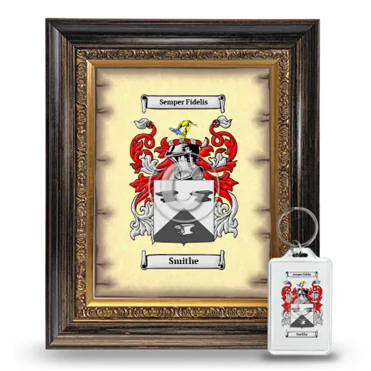 Smithe Framed Coat of Arms and Keychain - Heirloom