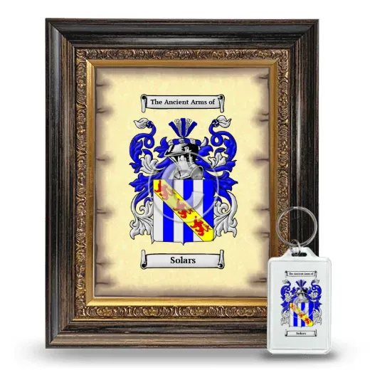 Solars Framed Coat of Arms and Keychain - Heirloom