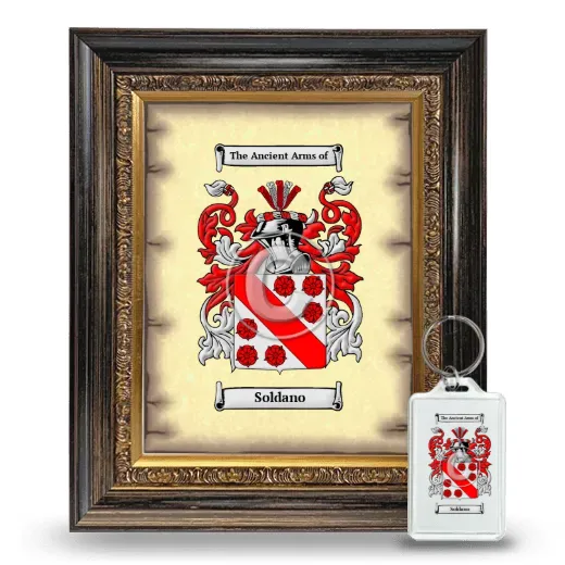 Soldano Framed Coat of Arms and Keychain - Heirloom