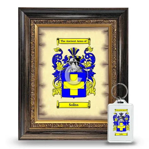 Soliss Framed Coat of Arms and Keychain - Heirloom