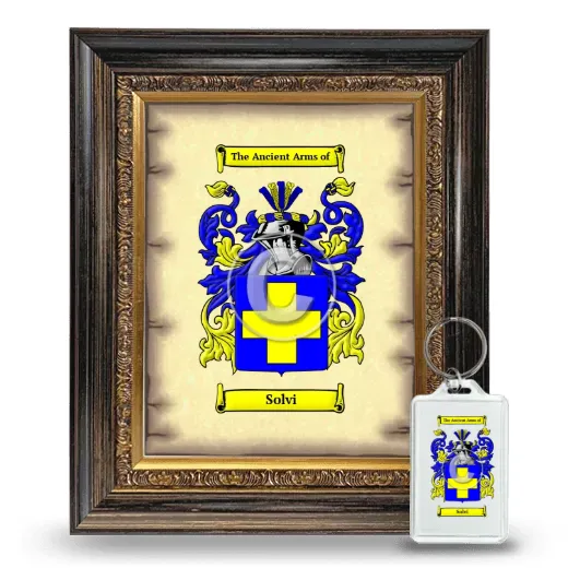 Solvi Framed Coat of Arms and Keychain - Heirloom