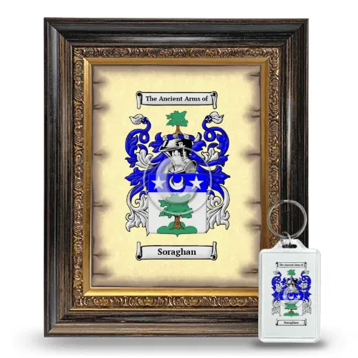 Soraghan Framed Coat of Arms and Keychain - Heirloom