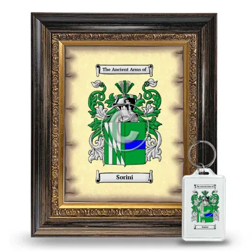 Sorini Framed Coat of Arms and Keychain - Heirloom