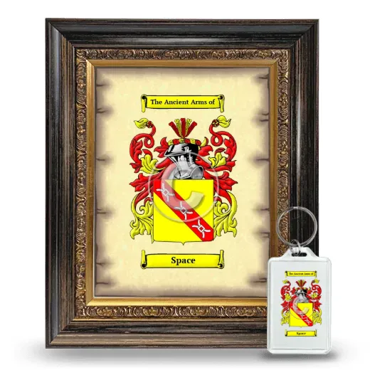 Space Framed Coat of Arms and Keychain - Heirloom