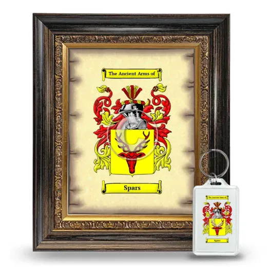 Spars Framed Coat of Arms and Keychain - Heirloom