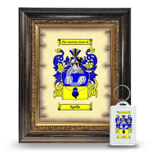 Spells Framed Coat of Arms and Keychain - Heirloom
