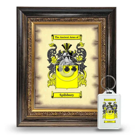 Spilsbury Framed Coat of Arms and Keychain - Heirloom