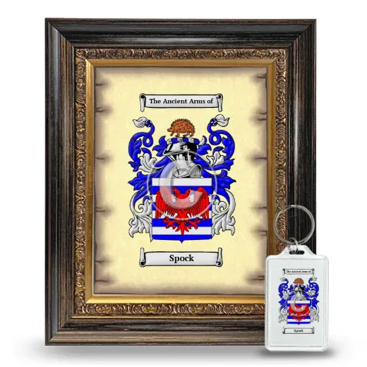 Spock Framed Coat of Arms and Keychain - Heirloom