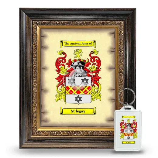 St'legay Framed Coat of Arms and Keychain - Heirloom