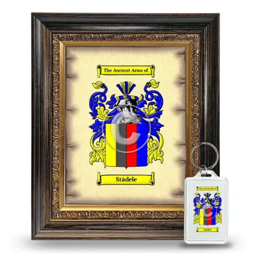 Städele Framed Coat of Arms and Keychain - Heirloom