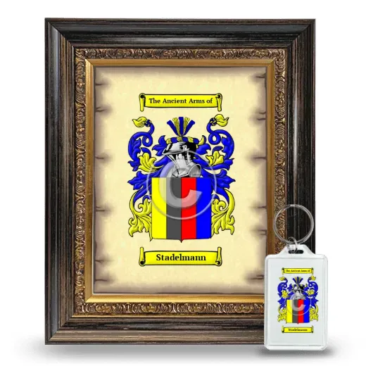 Stadelmann Framed Coat of Arms and Keychain - Heirloom