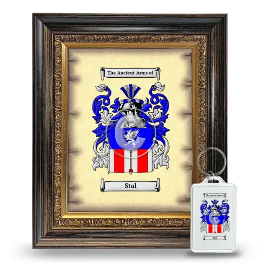 Stal Framed Coat of Arms and Keychain - Heirloom
