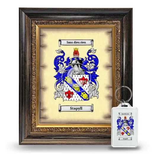 Stapyll Framed Coat of Arms and Keychain - Heirloom